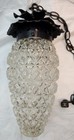 Vintage Mcm Pineapple Swag Hanging Lamp