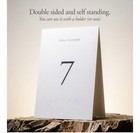 Table Numbers 1-30 - Double Sided Wedding Table Numbers With Head Table Card 