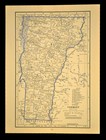 Ca 1930 Vermont Railroad Map Original Depot Towns Central Vermont Rr Atlas Map