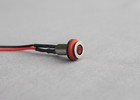 12v Led Indicator Lights  5mm Lens  Panel Mount  Red  Stainless Steel   Qty 6