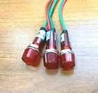 3 Bbt 12 Volt Ac dc Waterproof Bright Red Led Hi-profile Indicator Lights