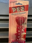 Pez Valentine Heart  Maroon   White Hearts On Maroon  Princess  Moc