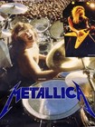 Vintage 1986 Metallica Lars Ulrich James Hetfield Concert Band Poster Funky Usa