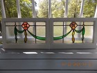 Pattern Set 2 English Leaded Stain Glass Windows 24 5 8  X 15 3 4 Both For 1   