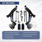 10pcs Front Suspension Kit Fit For 2013-2019 Ford Escape  Front End Kit Lower   