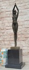 Hand Made Signed Chiparus Art Deco French Dancer Bronze Sculpture Figurine Nr