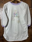 Vintage 80s Fleece Childrens Nightgowns 2 Sleep Shirts Girls Cute Pajamas Large