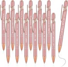 12 Pcs Inspirational Pens Gift Set Funny Ballpoint Pen With Stylus Tip Motiva   