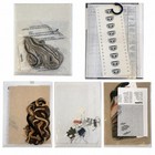 Lot Of 5 Vintage Nautical Counted Cross Stitch Kits Lighthouse Ship Dmc Bucilla