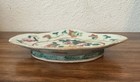 Antique 19thc Chinese Porcelain Famille Rose Nyonya Footed Dish Plate - 7 