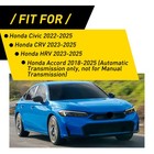 For Honda Civic 2022-2025 Interior Gear Shift Knob Cover Trim Carbon Fiber Look