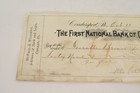 The First National Bank Of Coudersport Mcfall 1903 Vintage Check Chased Paid