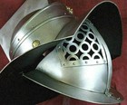 18g Medieval Sca Larp Fabri Armour Murmillo Gladiator Helmet Engraved Replica