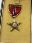 Original Ww2 Us Boxed Bronze Star   Ribbon Coffin Case Named 