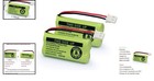 2-pack Nimh Rechargeable Batteries For Vtech And At t Cordless Phones  2 4v 4   
