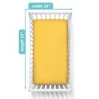 American Baby Company 100  Natural Cotton Fitted Crib Sheet 52  X 28  - Soft