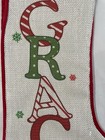 Christmas Stocking Personalized Gracie Embroidered On Front Red Velvet On Back