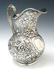 Bigelow Kennard Repousse Sterling Pitcher C1879
