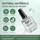Clear Top Coat Nail Polish - Quick Dry  No Chip  High Shine  Glossy Finish
