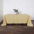 Champagne Polyester 90x132  Rectangle Tablecloths Wedding Supplies Linens