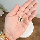 Pretty Vintage Ceramic Black Bird Satsuma Button Collectible