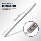 8 Pcs 304 Stainless Steel M10 Fully Threaded Rod 12  305mm  Long Threaded Rod ri