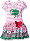 Bonnie Jean Baby Girls Shamrock Princess St Patrick s Day  Pink Green Dress