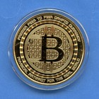 Anonymous Bitcoin 1oz Silver Proof Guardian 24k Gold Finish Limited Edition  87