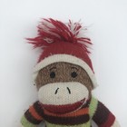 Cute Dan Dee Sock Monkey Plush Lovey In Sweater And Hat Stocking Stuffer 