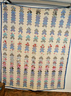 Q 7  Vintage Quilt  Machine Quilted  Arrow Pattern  61 X 77 Inches