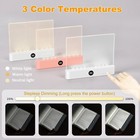 Rechargeable Clear Led Book Light     Flat Panel Reading Light With 3 Color
