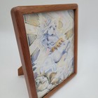 Jody Bergsma Faerie White Unicorn Fantasy Art Framed Print Wood Frame 8x10 Vtg