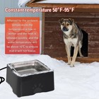 Heated Water Bowl For Dog   Cat  3 2l Outdoor Animal Heated Waterer Bowl With   