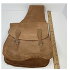 Vintage Handmade Brown Suede Crossbody Bag Saddlebags Motorcycle Horsebackriding