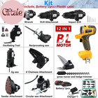 12-tools Set Power Tool Combo Kits Compatible With De-walt 20v Battery cordless 