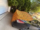 Vintage Kente Cloth Ghana   64x40 African Fabric   Colorful Ashanti Textile  d 