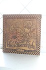 Antique Hanky Dresser Box Pyrography Flemish Art Burnt Wood