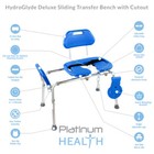 Hydroglyde Premium Sliding Bath Transfer Bench Shower Chair