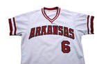 Vtg Arkansas Razorbacks   6 Wilson Baseball Jersey  Sz 44 Usa Made Game Worn