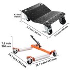 Vevor Car Dolly Wheel Tire Dolly Heavy Duty Skate Moving Lift Jack