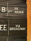 Vintage Nyc Subway Roll Sign 13 Ft Long Double Sided  Brooklyn Fulton Broadway