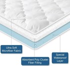 Waterproof Mattress Protector Soft Mattress Pad Cover Absorbent Topper Queen