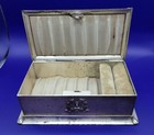 Early 1900s Kronheimer   Oldenbusch Co Quadruple Silverplate Casket Jewelry Box 