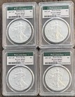 2017  p  Silver Eagle Pcgs Ms69 First Strike Philadelphia Mint Green Label