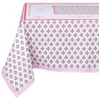 Mahjong Tablecloth Pink Florals Card Table Cloth 55  X 55  Polyester Square