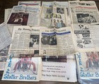 Vintage 70s   80s Newspaper Lot The Statler Brothers  Levi   s Ad And Many Others