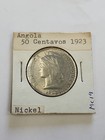 1923 Angola 50 Centavos Nickel Au Coin  mc19