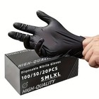 Black Nitrile Gloves Disposable Powder Free Latex Free Medical Exam