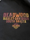 Deadwood Harley-davidson   Men s Sunset Black Long Sleeve T-shirt Size M