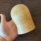 Small Millinery Crown Hat Block Vintage Wooden Supplies Form Antique Mold Wood